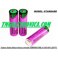Bateria AA - Especial Alta Temperatura Lithium 3,6V, Size AA, Lithium Thionyl Chloride 3.6V Battery Size AA, High Temperature Max.130°C/ 266 °F - Battery NOT Recharge - Batt XENO Size AA - Model. STANDARD